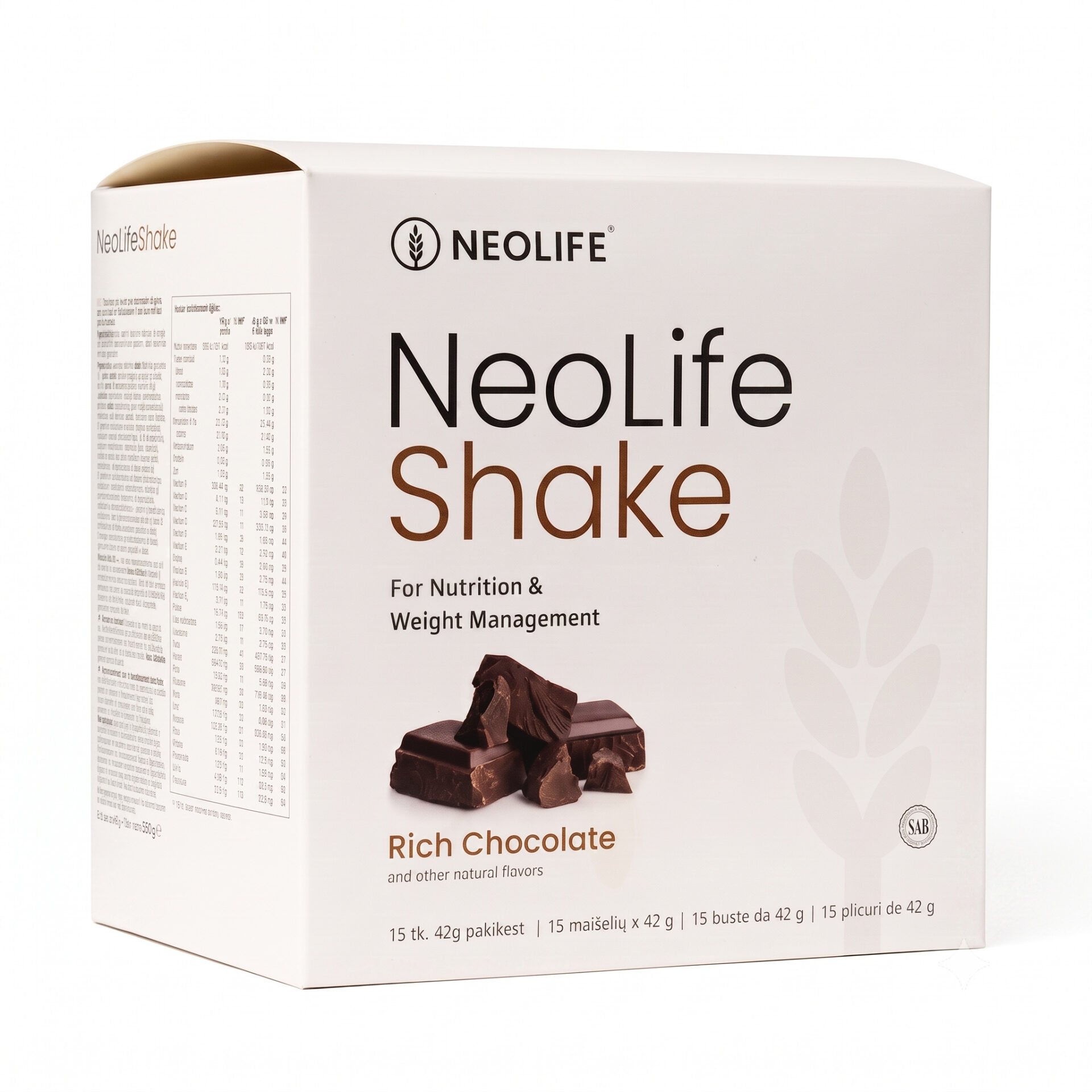 NeoLifeShake baltyminis kokteilis šokolado skonio NeoLifeShake baltyminis kokteilis šokolado skonio