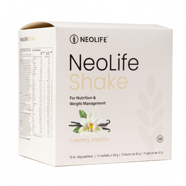 NeoLifeShake baltyminis kokteilis vanilės skonio