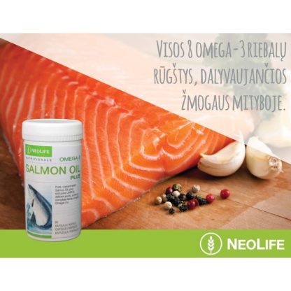 Omega-3 Salmon Oil Plus, žuvų taukai